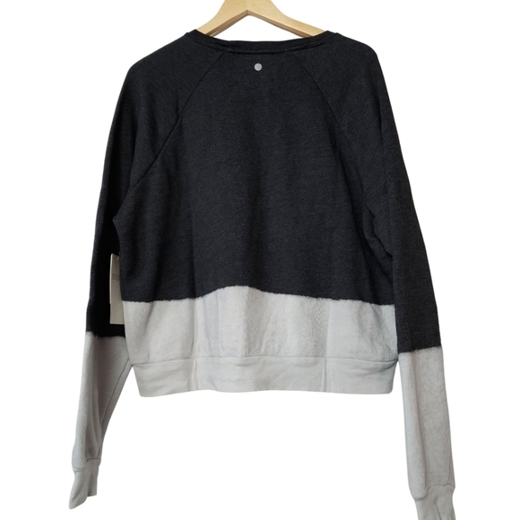Zella Dip Dyed Sweatshirt Grey Forged Size L - Picture 4 of 10